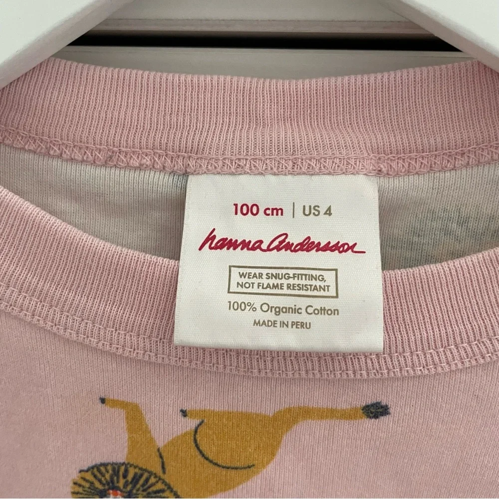 Hanna Anderson Lion Print Sleep Shirt Size 4